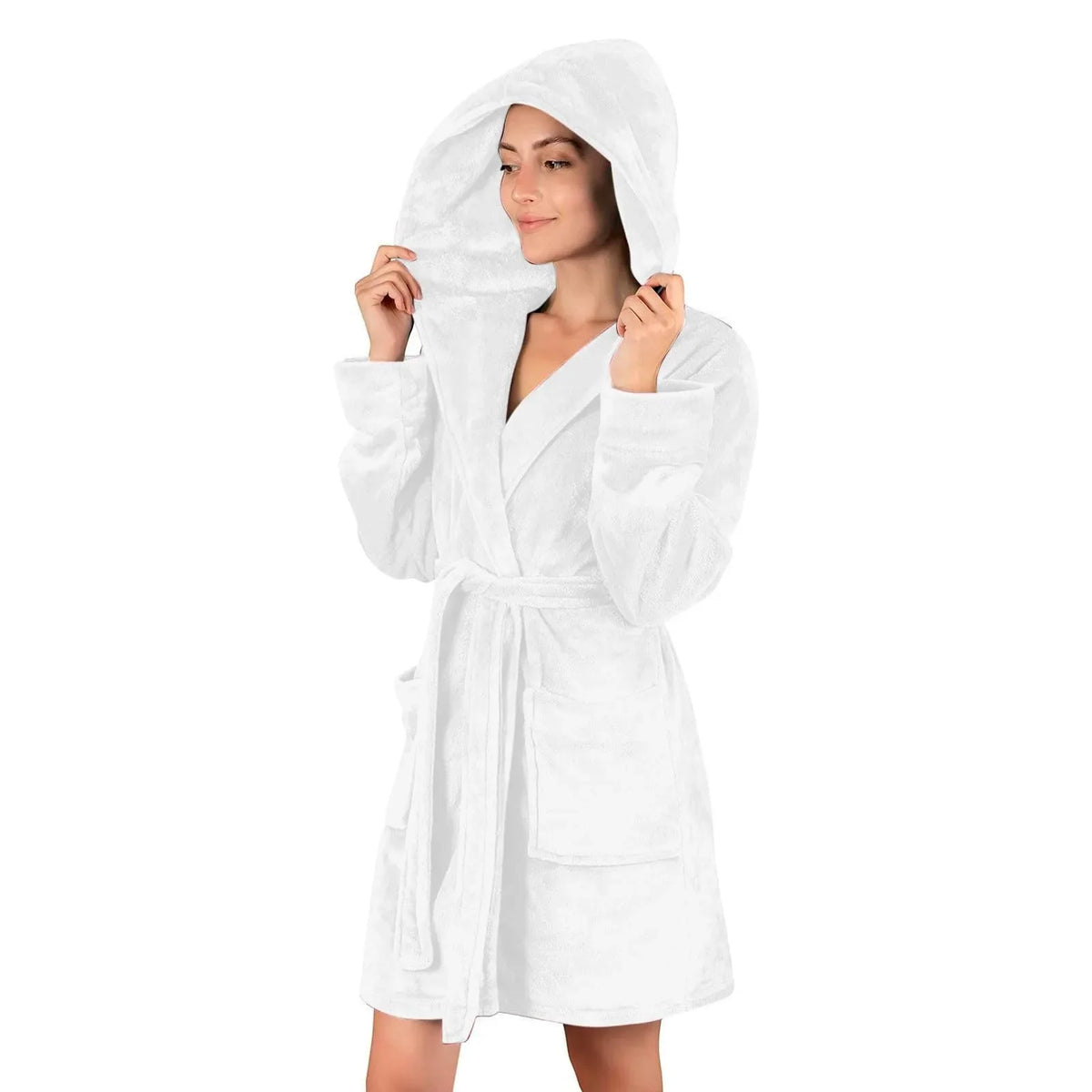 Marivelle Plush Hooded Robe