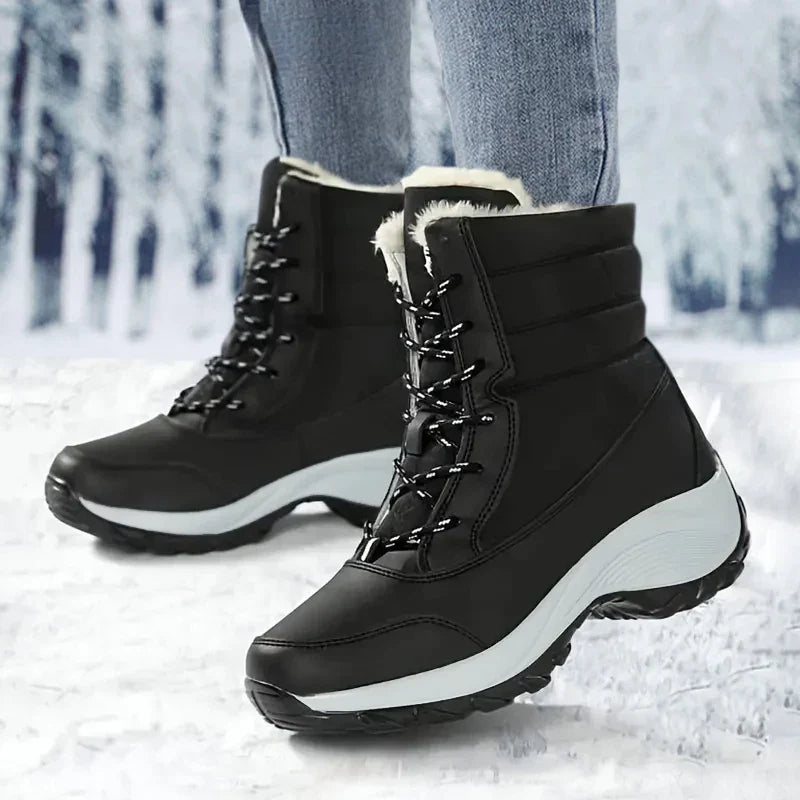 Women's Waterproof Snow Boots | Faux Fur Lined Winter Ankle Boots