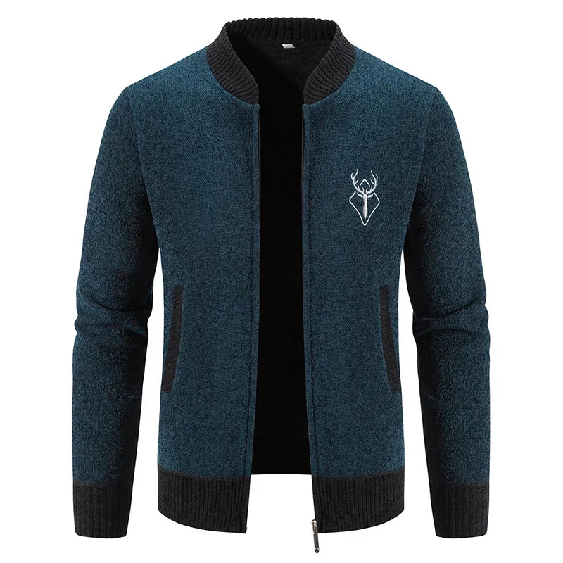 DEER ICON KNIT CARDIGAN FOR MEN