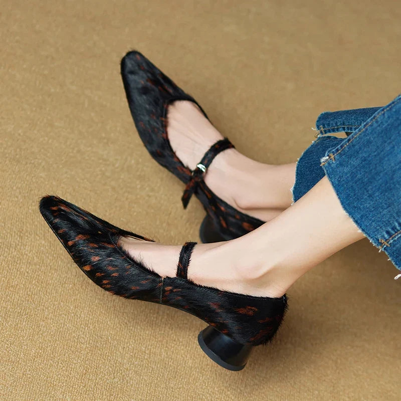 Luna Faux Fur Heels