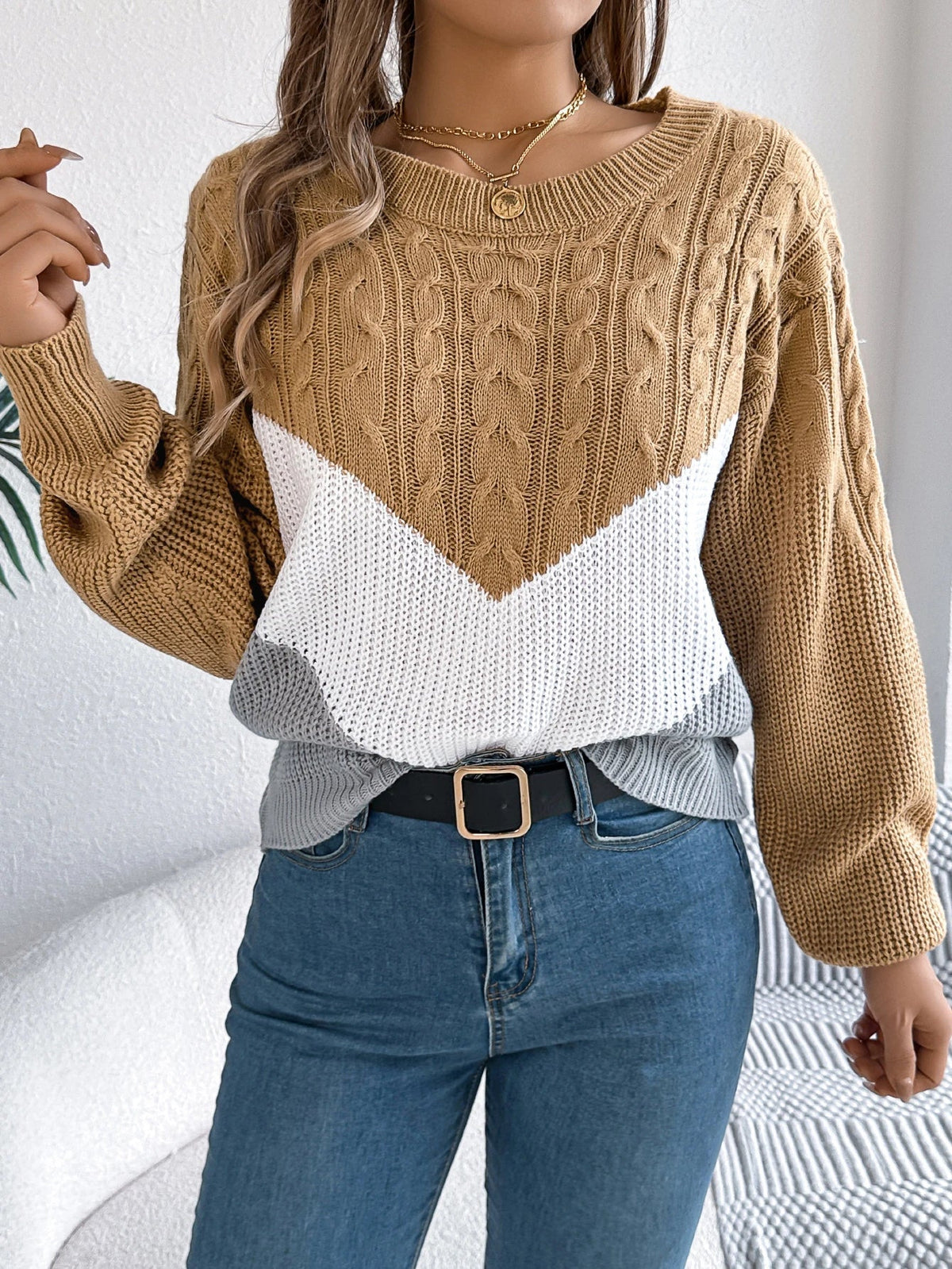 Beatrix | Chevron Stitch Sweater