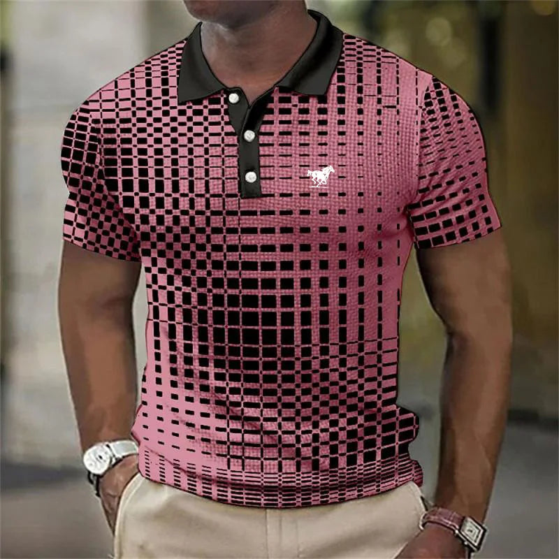 Men's Short Sleeve Stretch Polo Shirt