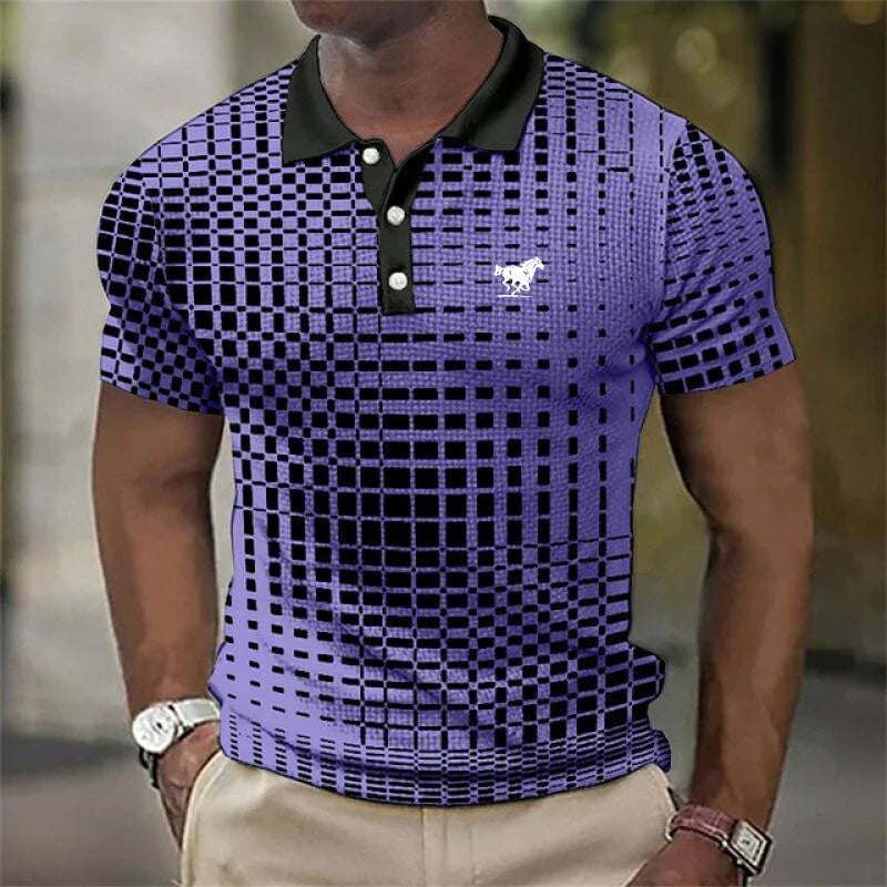 Men's Short Sleeve Stretch Polo Shirt
