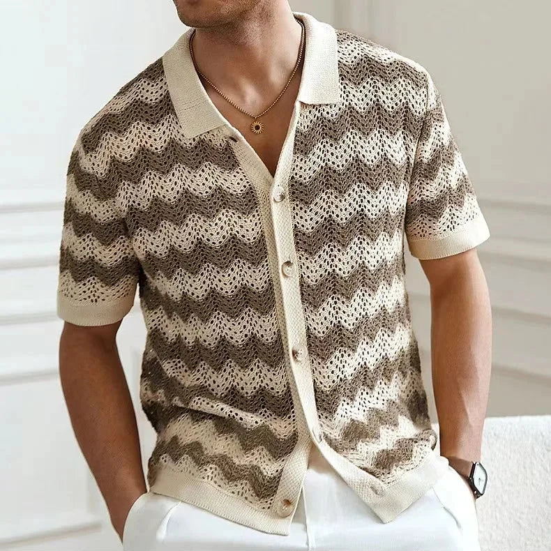 Palmero Knit Button Up