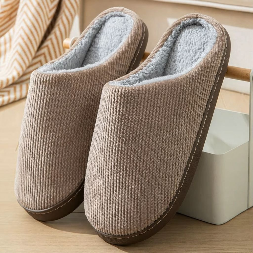 Women's Plush Memory Foam Slippers | Non-Slip Indoor House Shoes