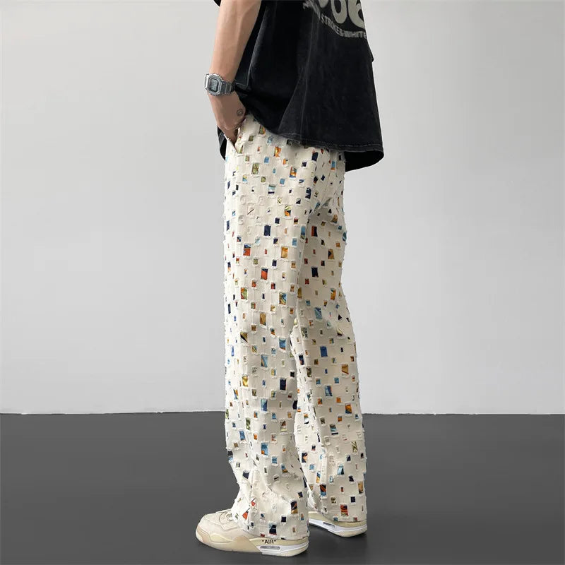 Men’s Tavira Patterned Straight Fit Pants