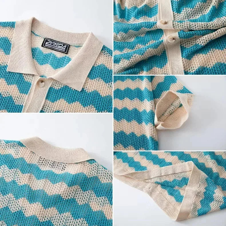 Palmero Knit Button Up