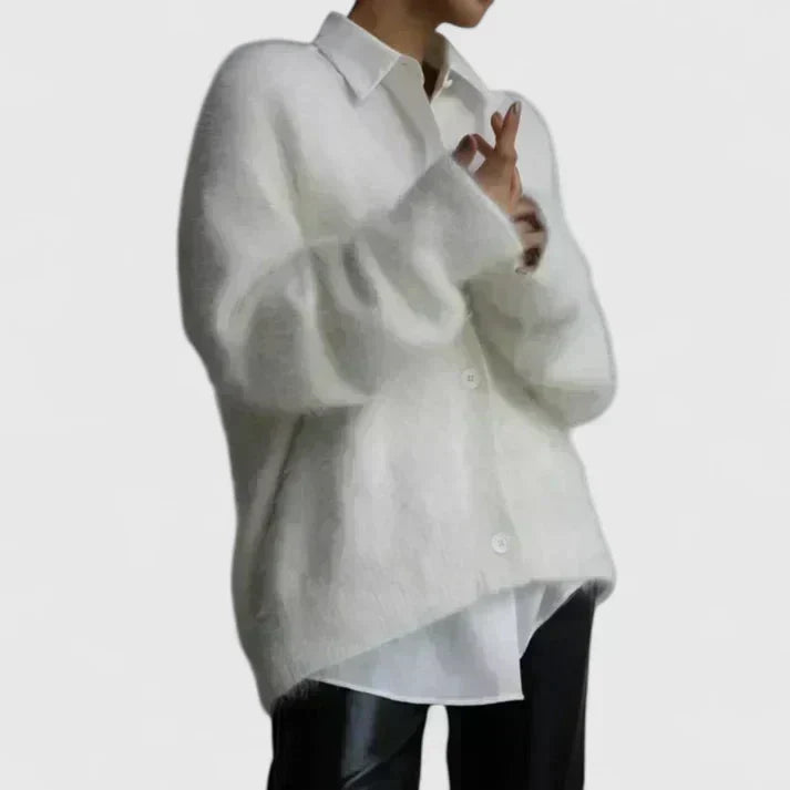 Willa | Mohair-Style V-Neck Cardigan
