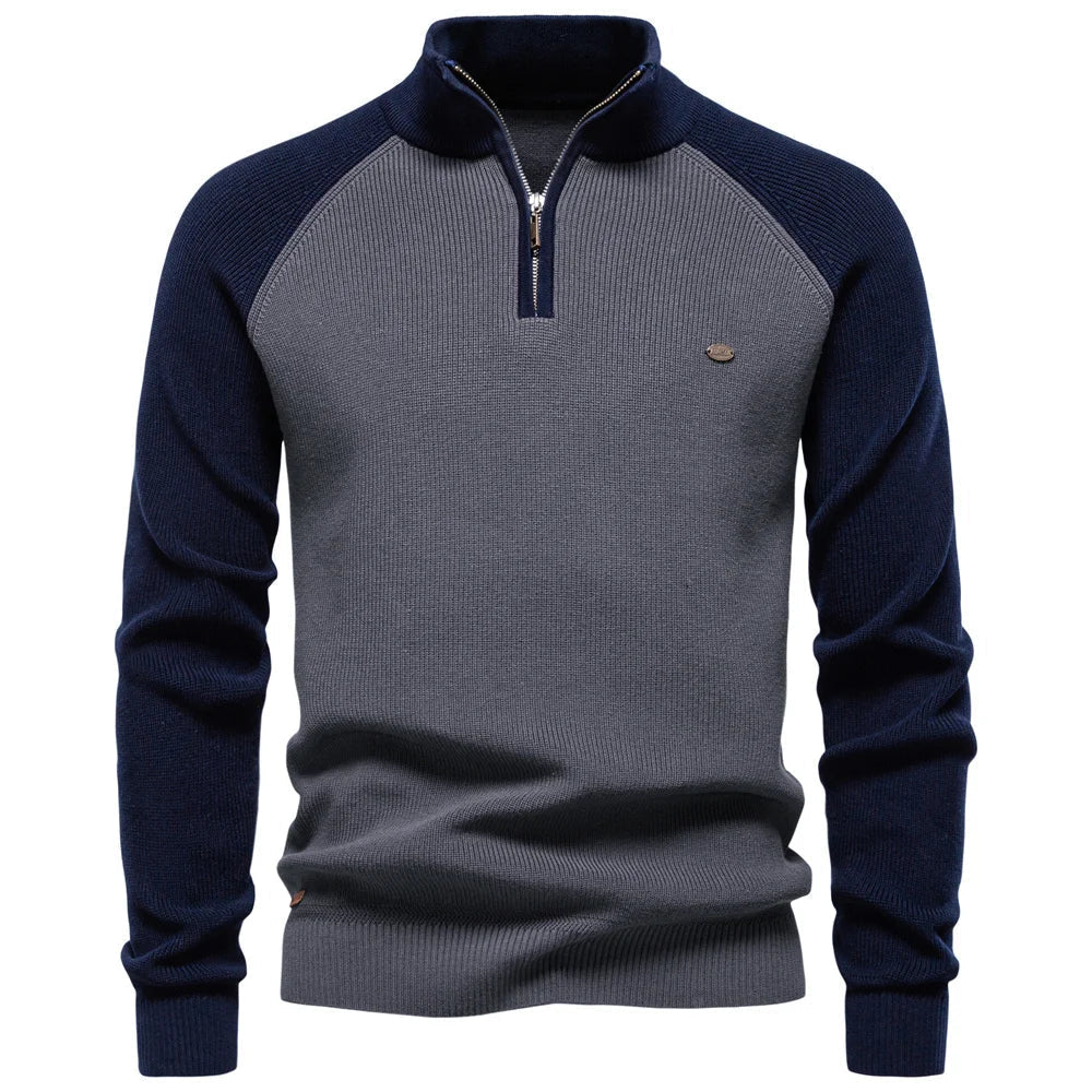 QUARTER ZIP SWEATER FOR MEN