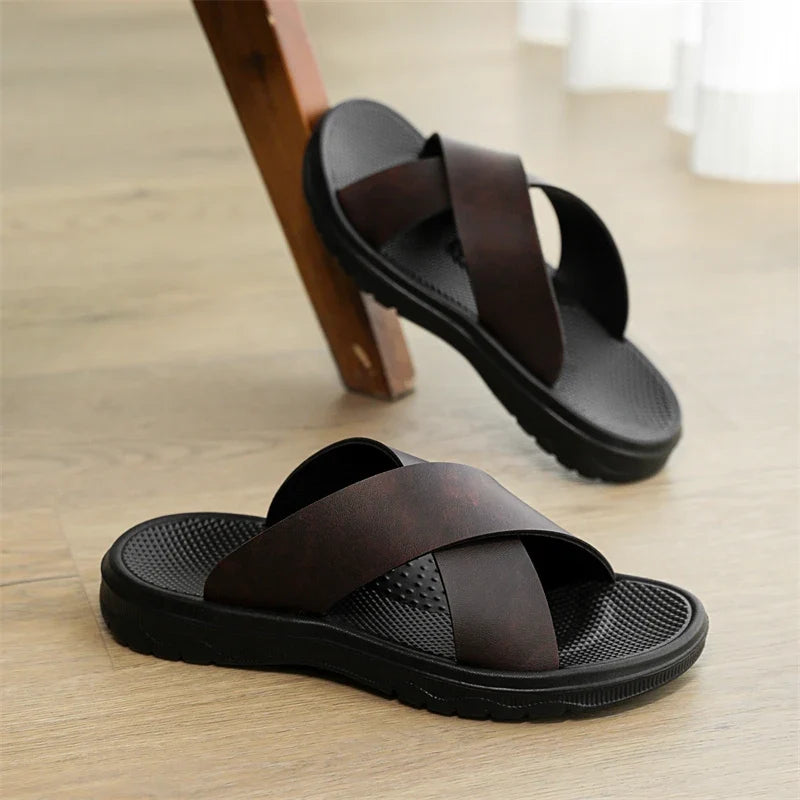 Viento Leather Sandals