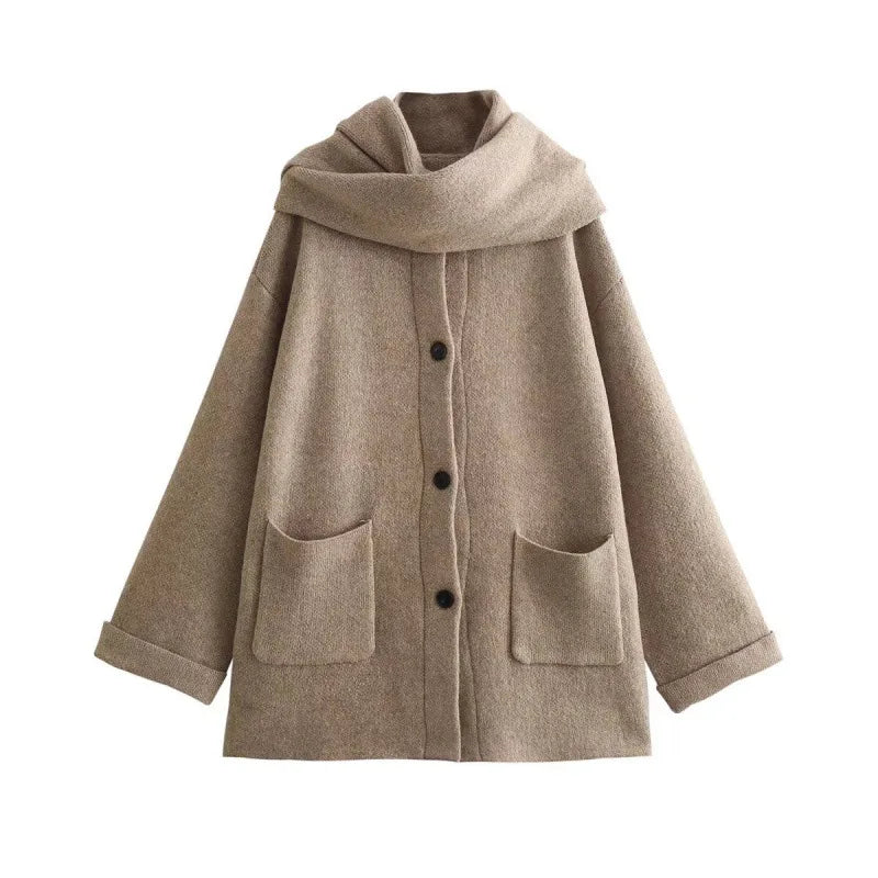 Montressa Knit Coat with Scarf
