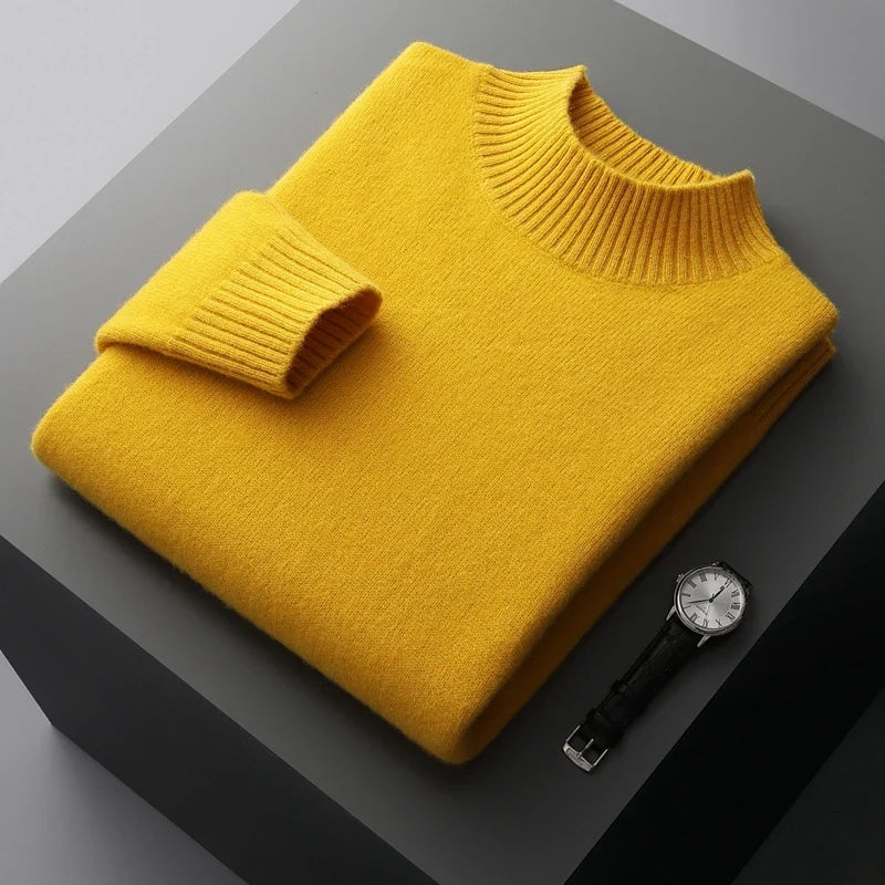 Selviano Wool Stand-Collar Pullover