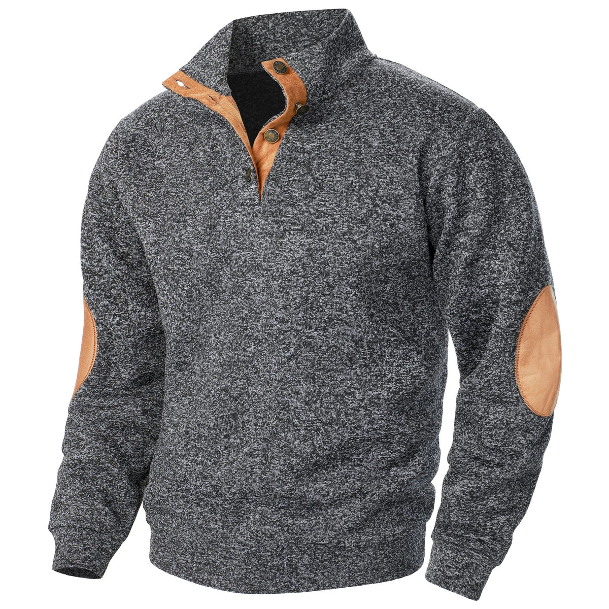 Men's Half-Zip Jumper with Contrast Trim