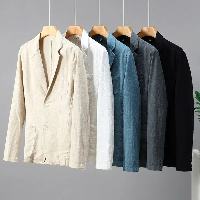 Renzo Cotton-Linen Blazer