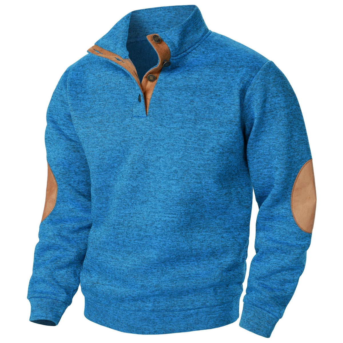 Men's Half-Zip Jumper with Contrast Trim