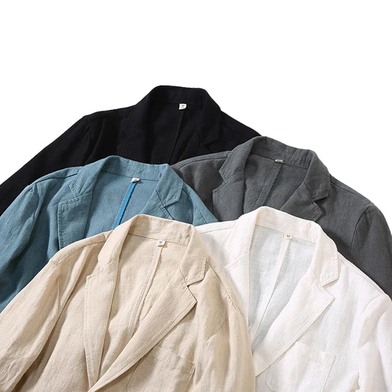 Renzo Cotton-Linen Blazer