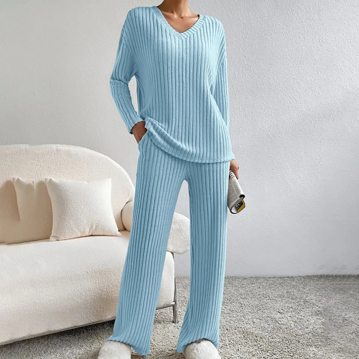 Ivory | Knitted Two-Piece Set