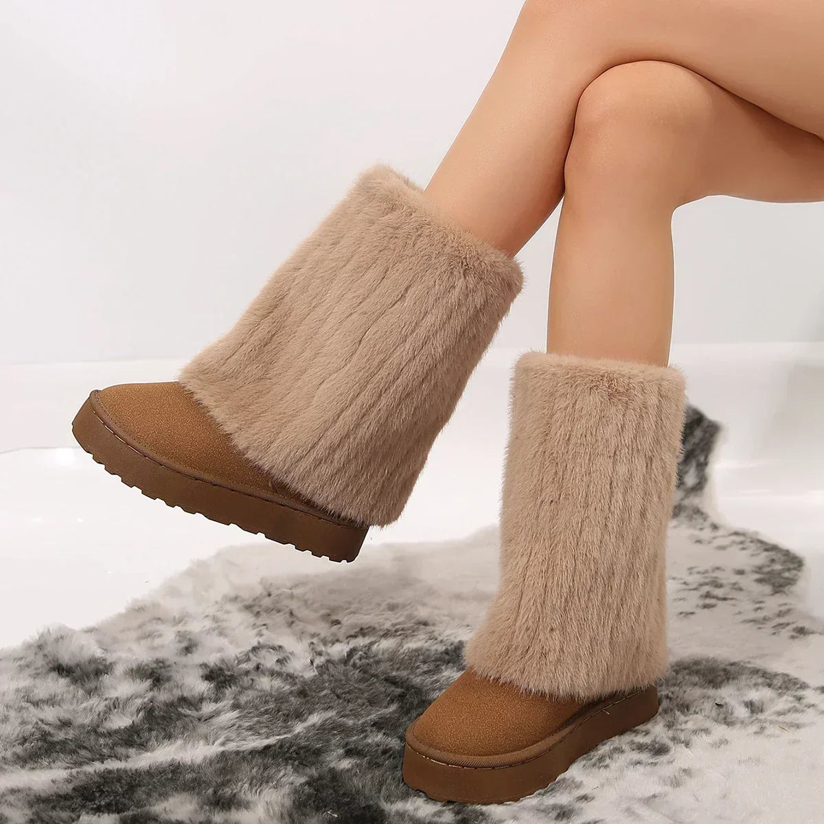 Mabel | Platform Tall Shaft Knee-High Boots