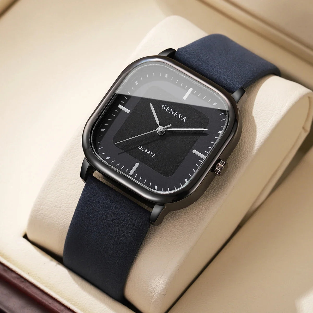 Geneva Square Dial Watch