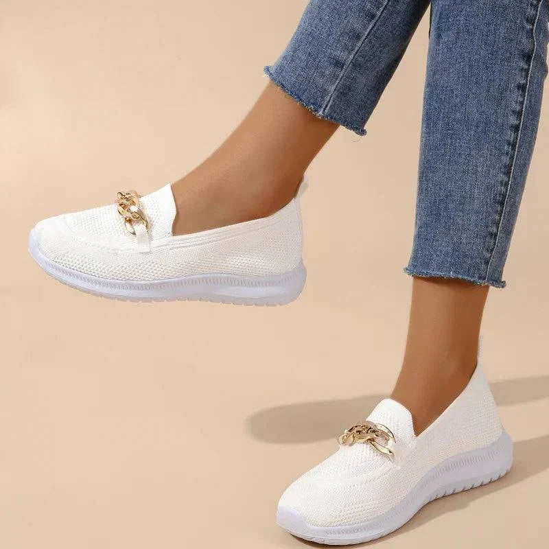 Aurelia Gold Knot Loafers