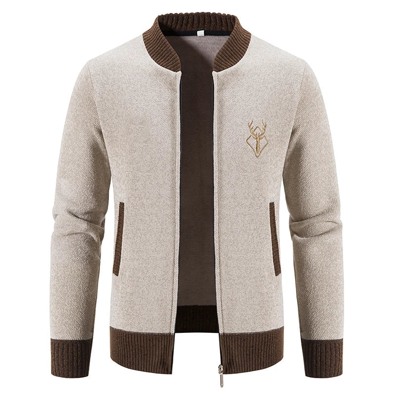 DEER ICON KNIT CARDIGAN FOR MEN