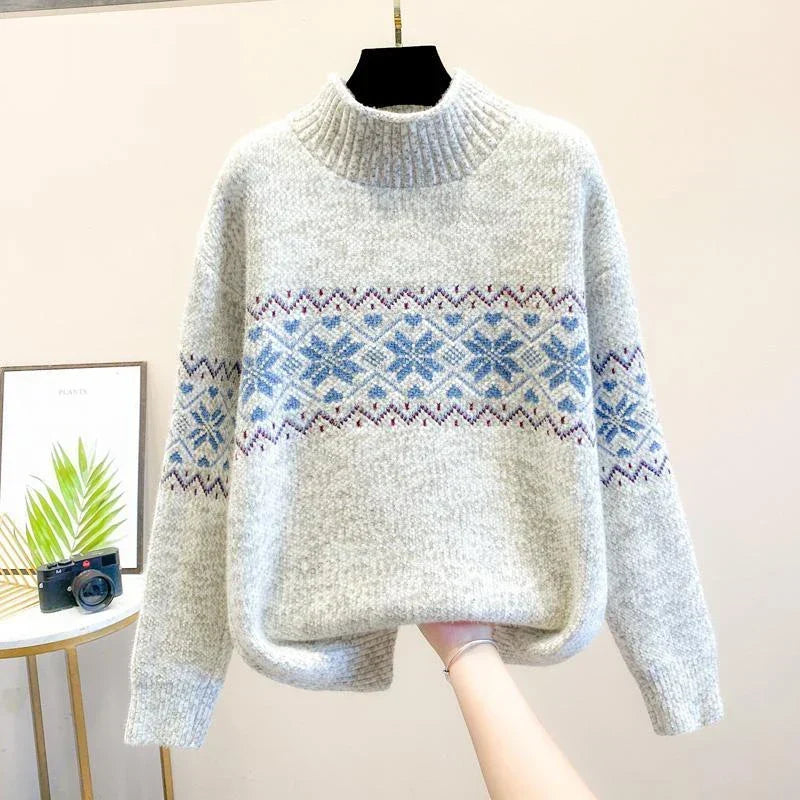Cassia | Snowflake Knit Sweater