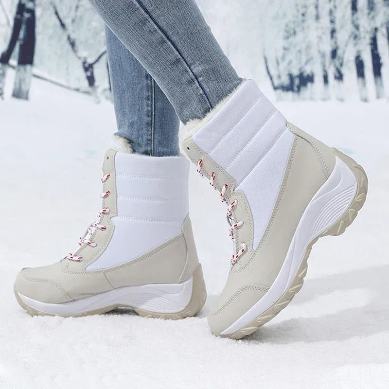 Women's Waterproof Snow Boots | Faux Fur Lined Winter Ankle Boots
