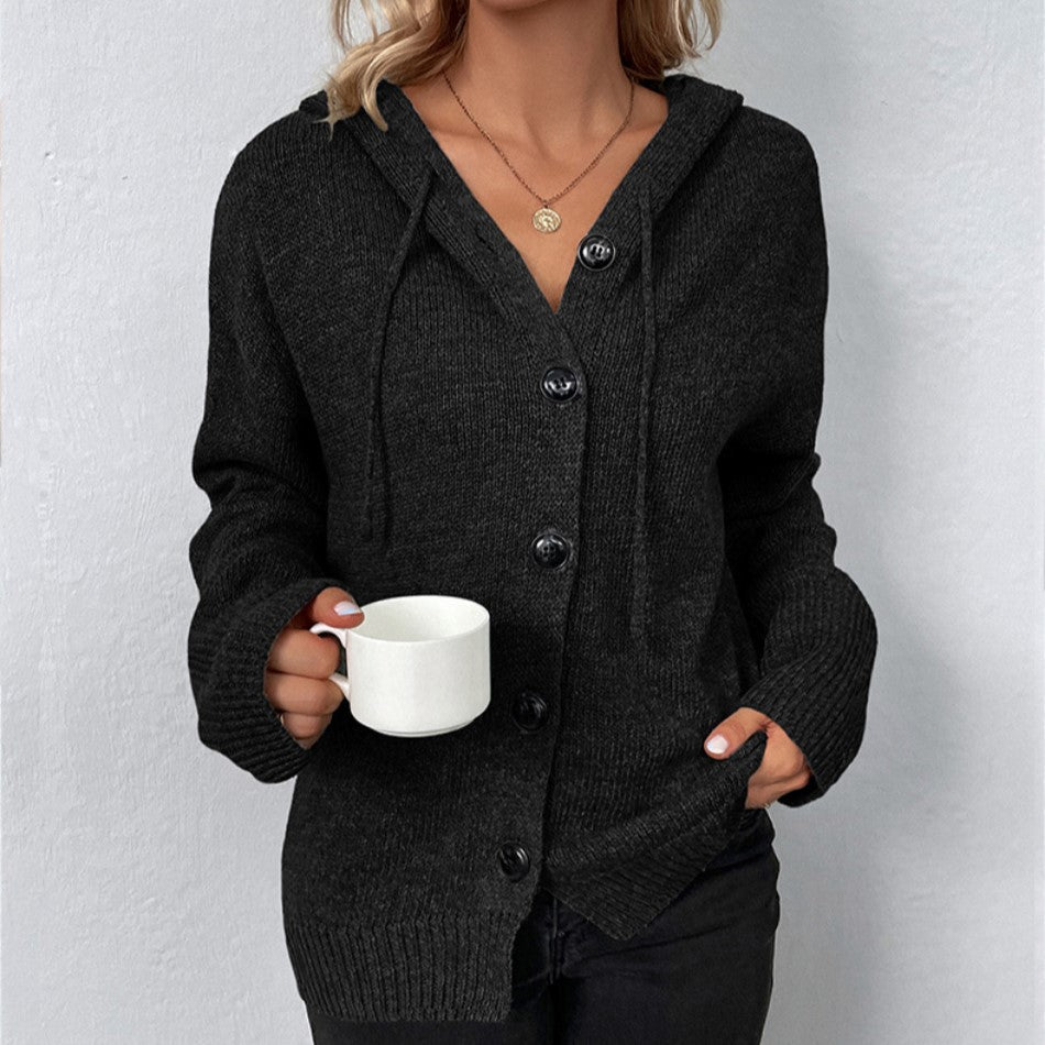 Women's Ribbed Knit Cardigan | Button-Front Winter Layer