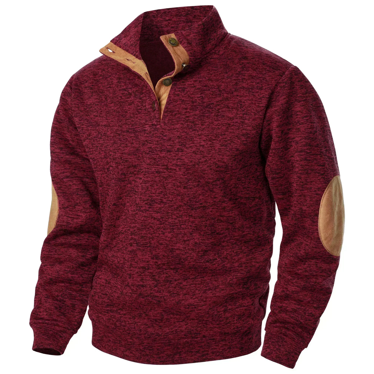 Men's Half-Zip Jumper with Contrast Trim