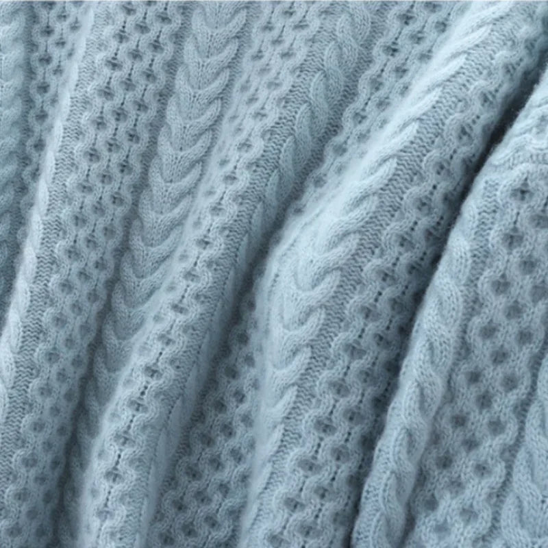 Aveline Braided Turtleneck Sweater