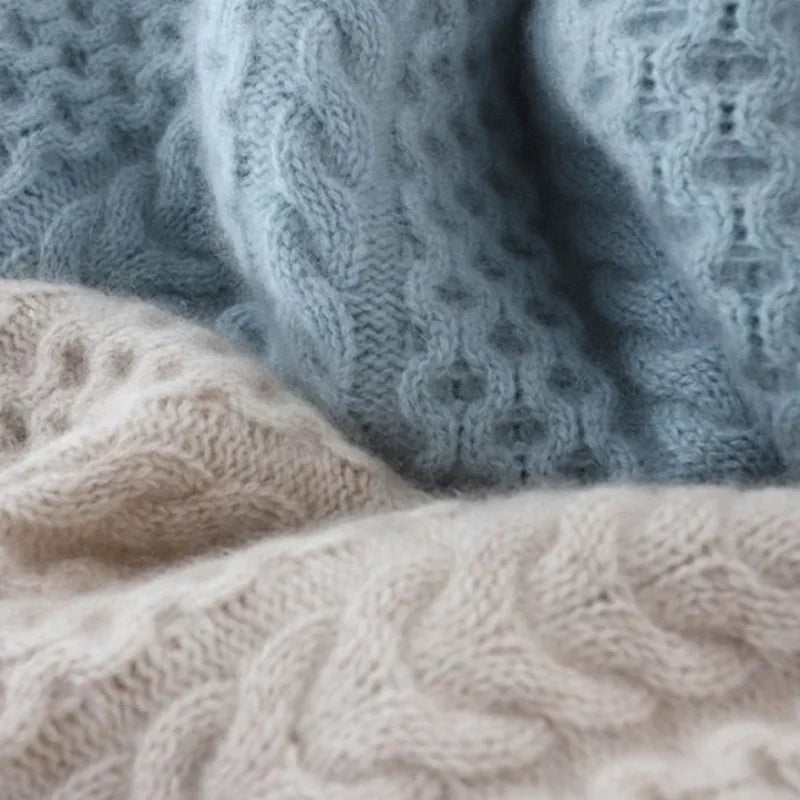 Aveline Braided Turtleneck Sweater