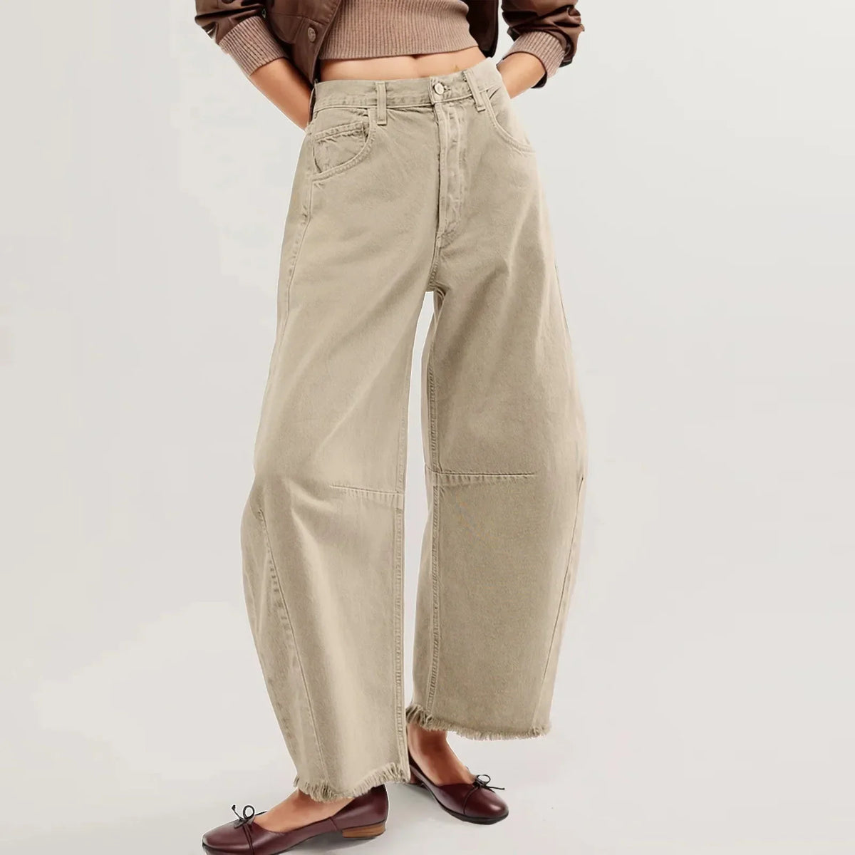 Arlena Distressed High-Rise Jeans