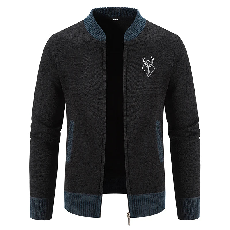 DEER ICON KNIT CARDIGAN FOR MEN