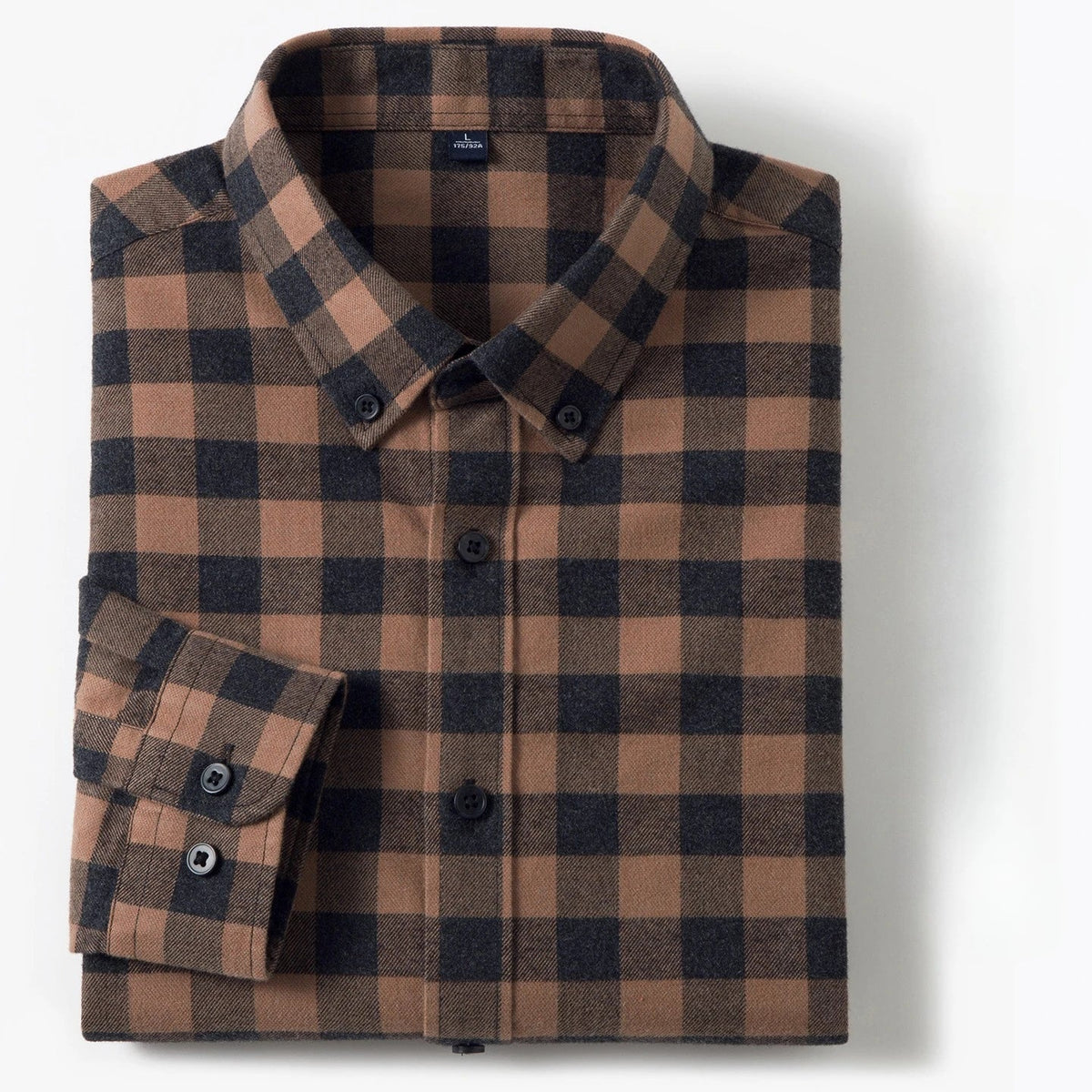 Men's Long Sleeve Plaid Button Down Shirt