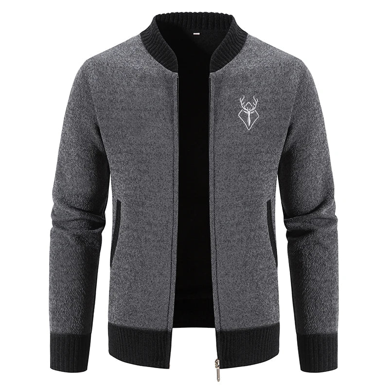 DEER ICON KNIT CARDIGAN FOR MEN