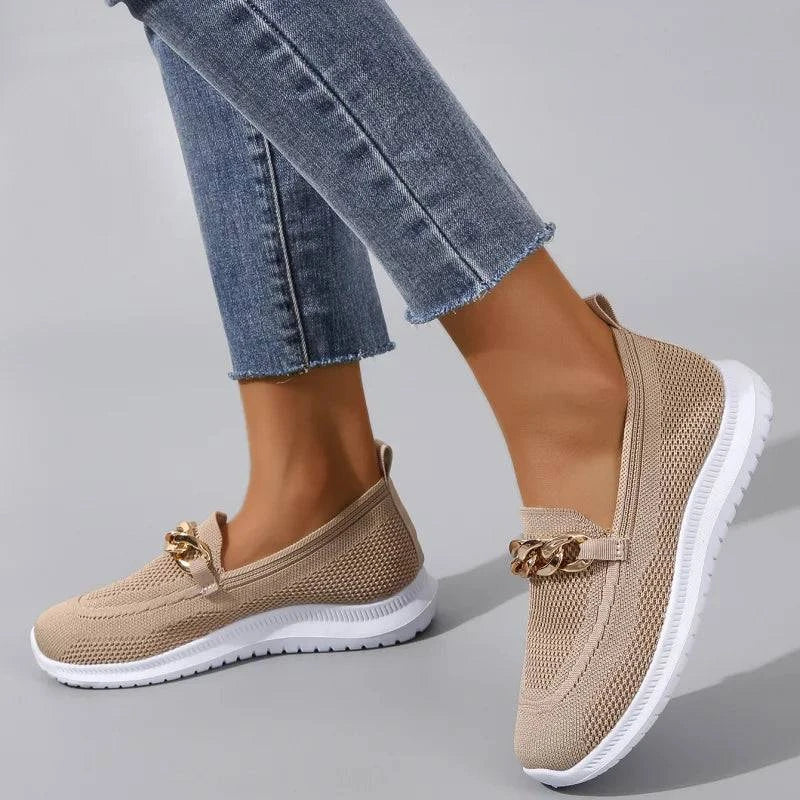 Aurelia Gold Knot Loafers