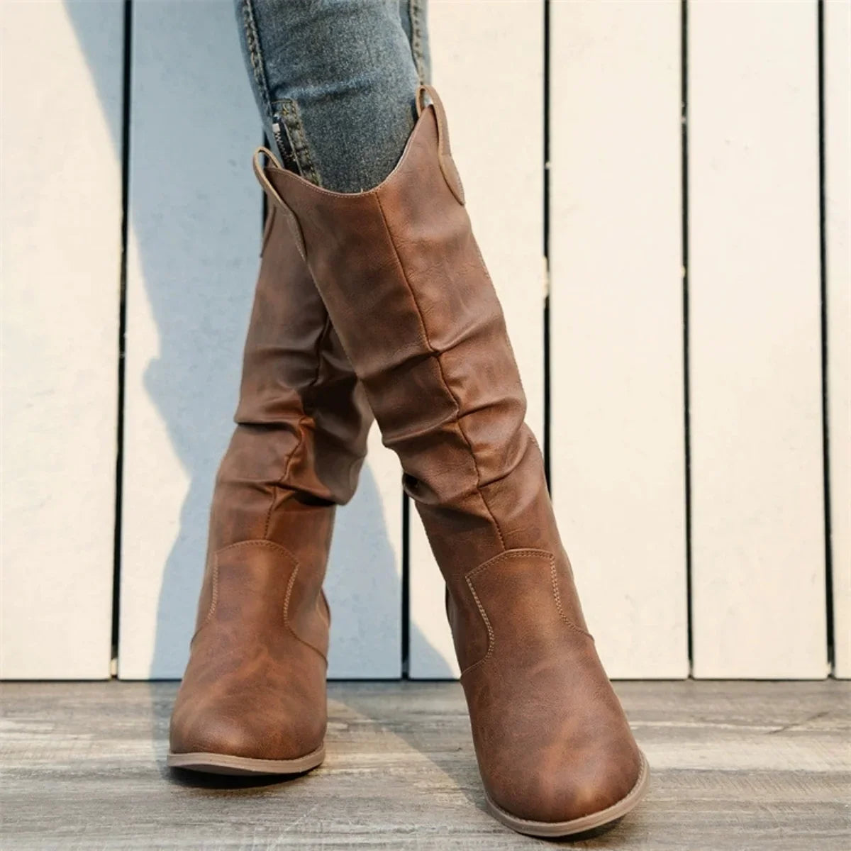 Marenca Western Mid-Calf Boots