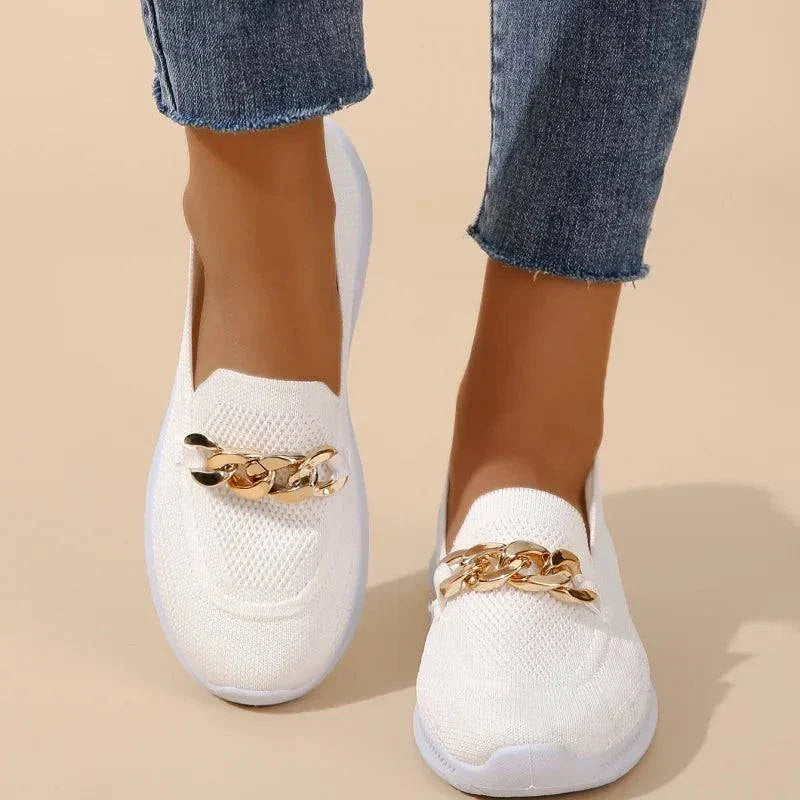 Aurelia Gold Knot Loafers