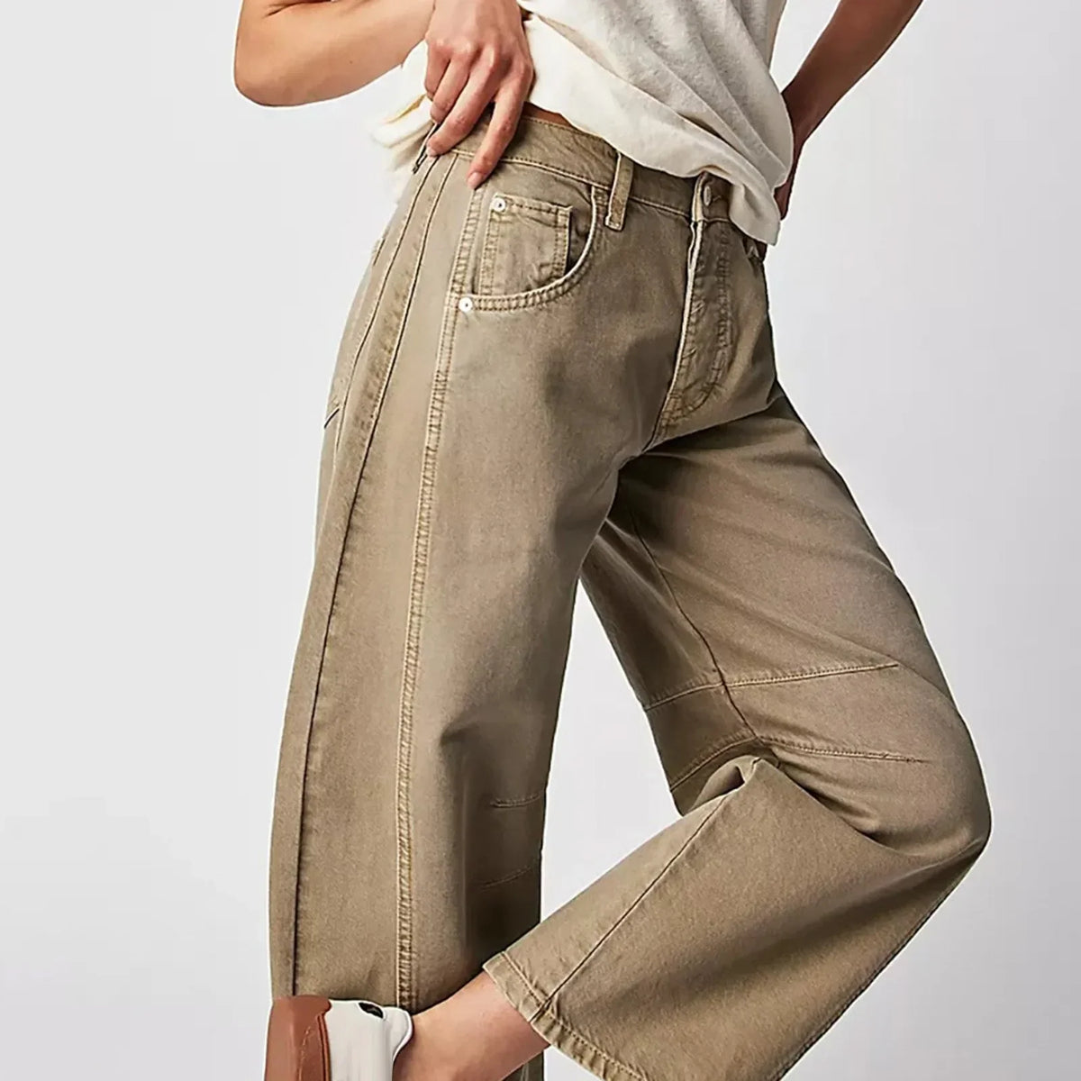 Valdena Cotton Wide-Leg Pants