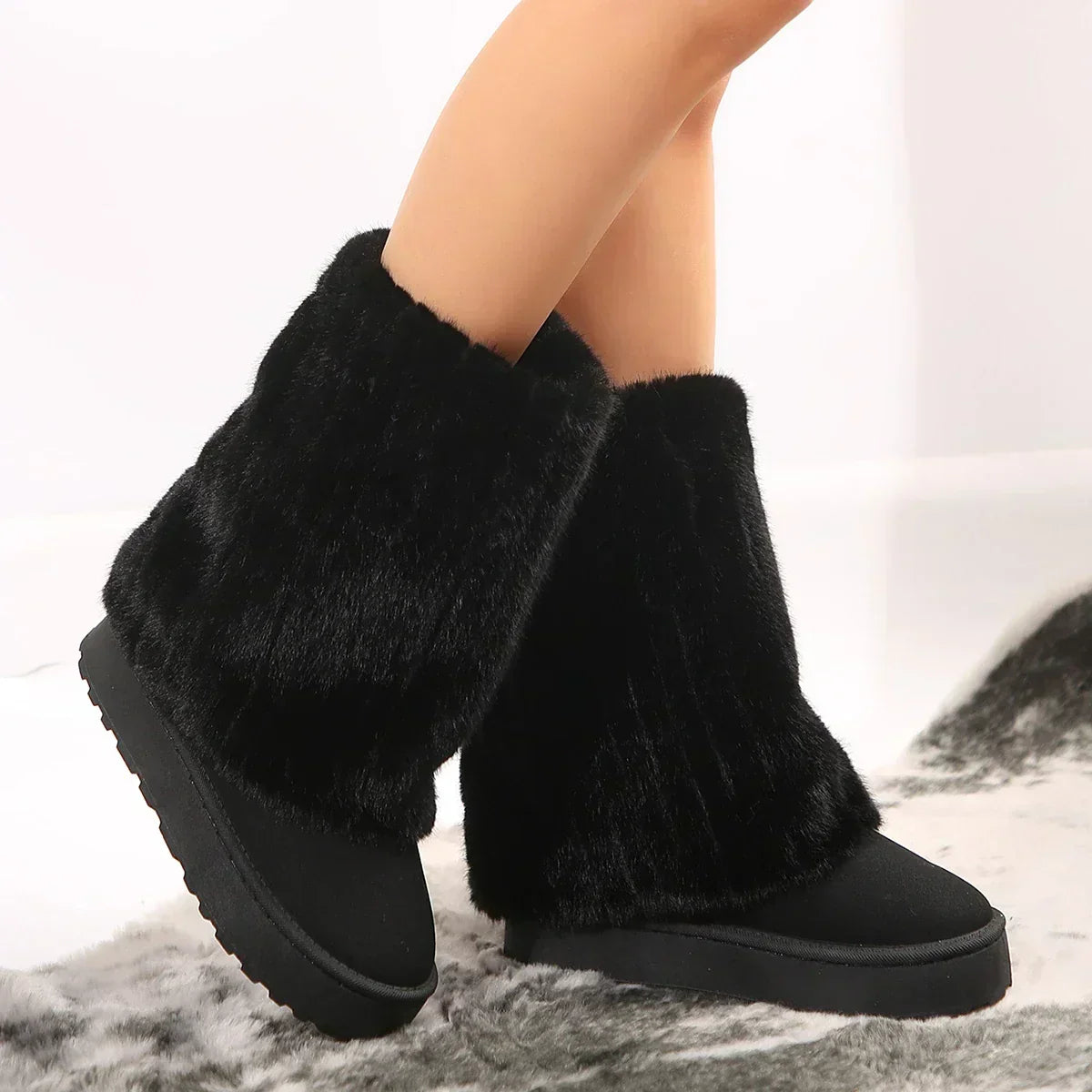 Mabel | Platform Tall Shaft Knee-High Boots