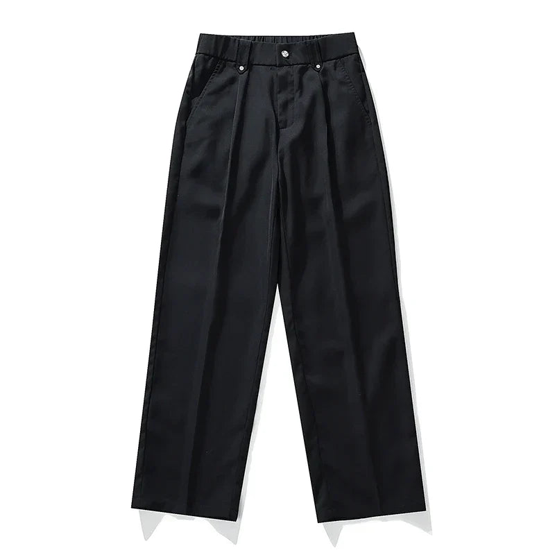 Men’s Pleated Wide Leg Dress Pants
