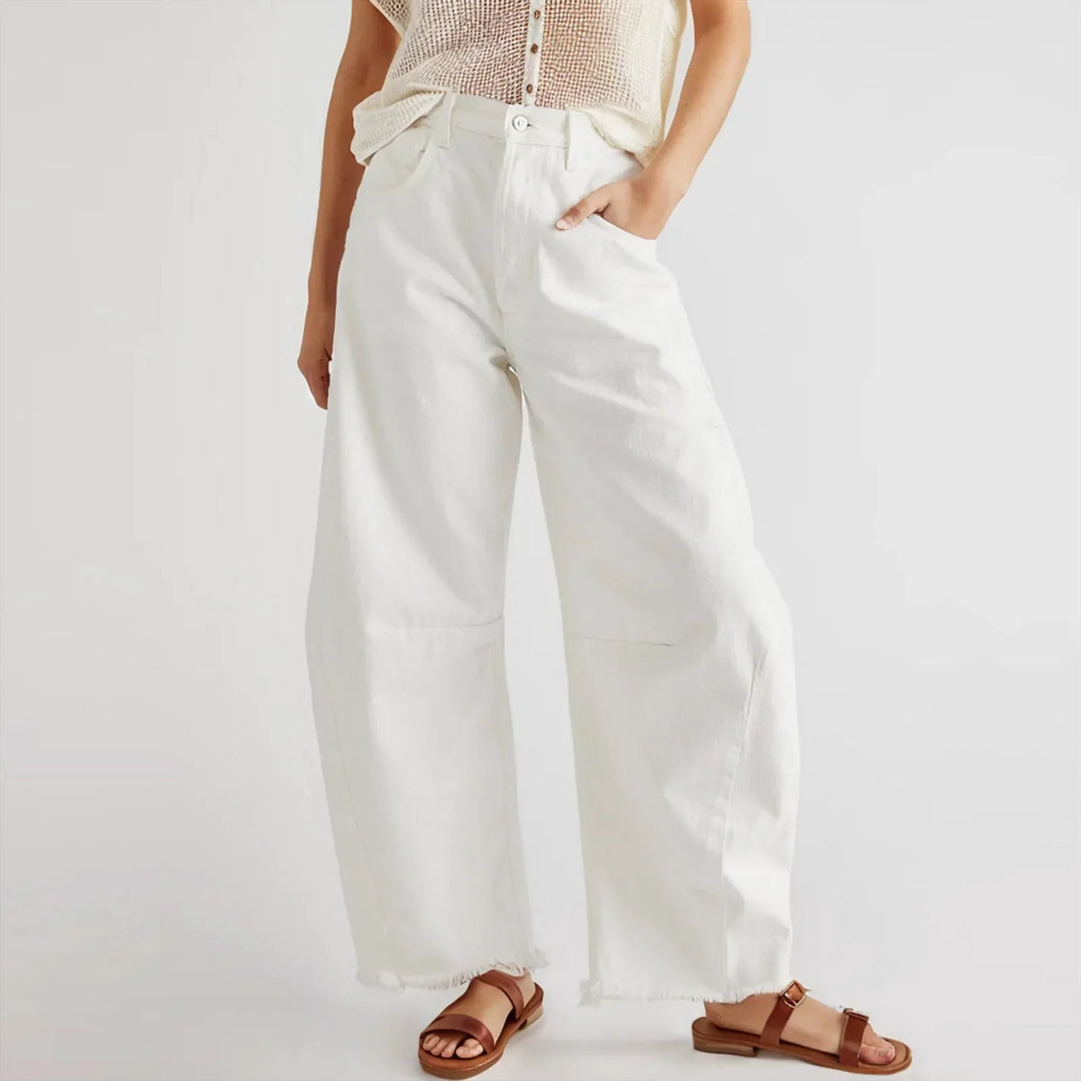 Arlena Distressed High-Rise Jeans