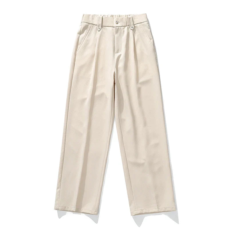 Men’s Pleated Wide Leg Dress Pants