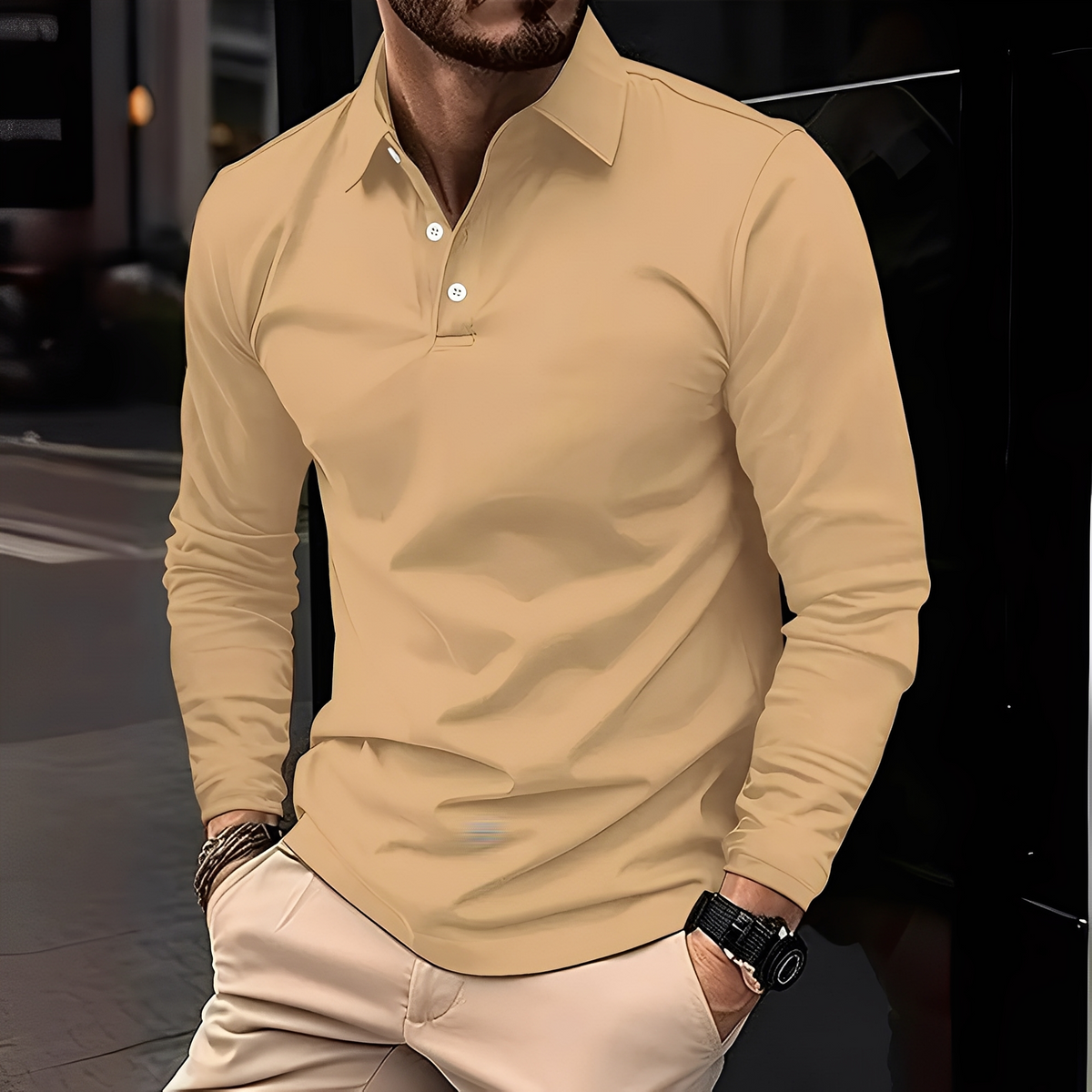 Deacon - Casual and robust long sleeve shirt