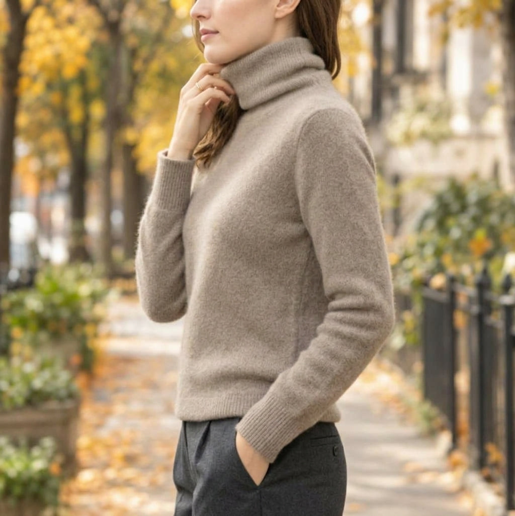 Valeska Fluffy Turtleneck Sweater