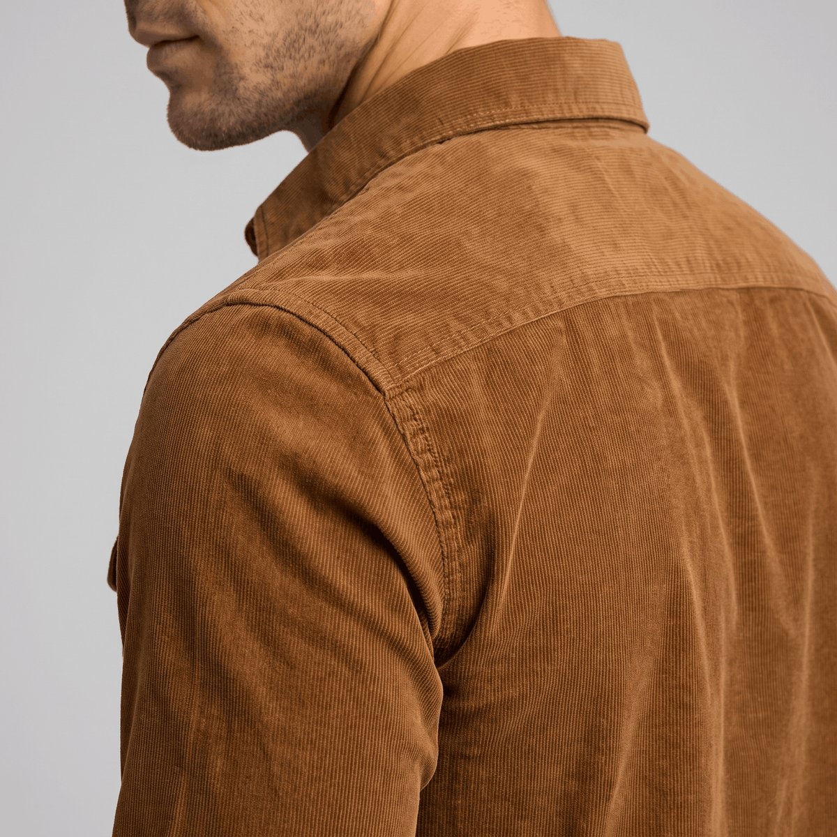 Steven Classic Corduroy Shirt – Regular Fit Spread Collar Twin Flap Pocket Everyday Top