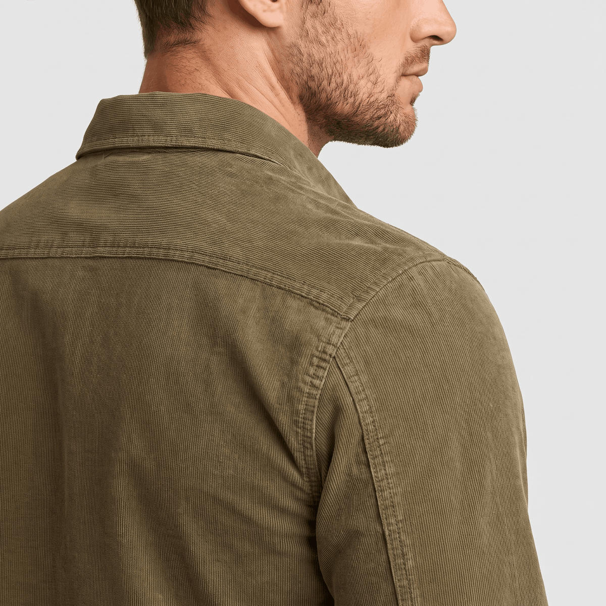 Steven Classic Corduroy Shirt – Regular Fit Spread Collar Twin Flap Pocket Everyday Top