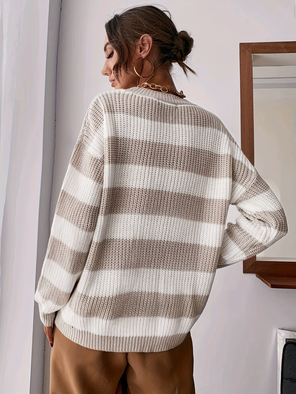 Iona-Faye Wide Stripe Chunky Sweater