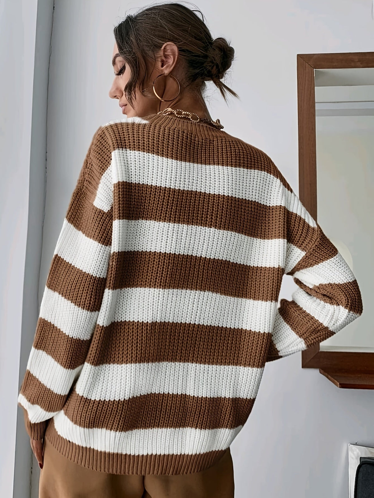 Iona-Faye Wide Stripe Chunky Sweater