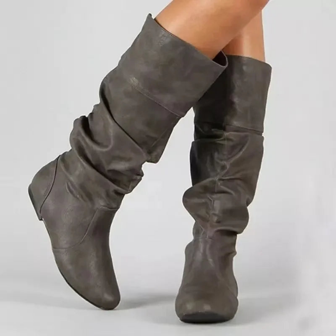 Women's Knee-High Slouch Boots | Wide Calf Fit